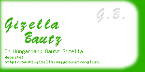 gizella bautz business card